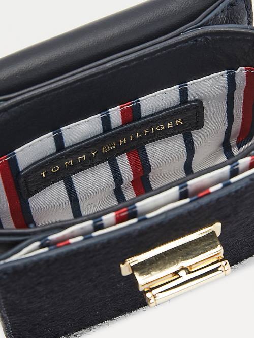 Tommy Hilfiger Turn Lock Croco-Print Bőr Micro Táska Női Kék | TH732CUA