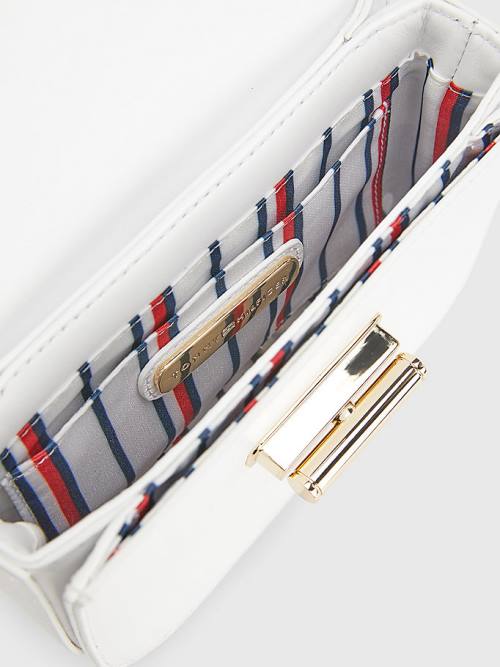 Tommy Hilfiger Turn Lock Mini Crossover Táska Női Fehér | TH361XZH