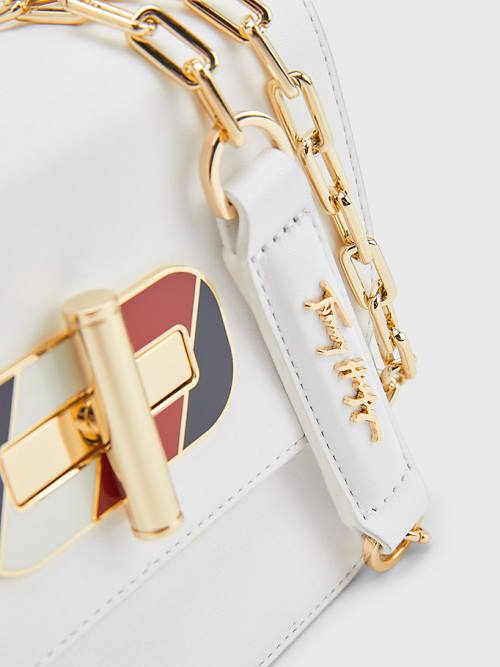 Tommy Hilfiger Turn Lock Mini Crossover Táska Női Fehér | TH361XZH