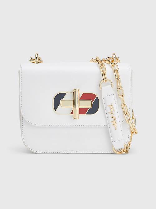 Tommy Hilfiger Turn Lock Mini Crossover Táska Női Fehér | TH361XZH