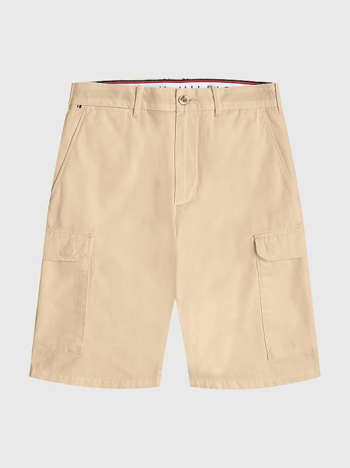 Tommy Hilfiger Twill Cargo Rövidnadrág Férfi Bézs | TH147XAE