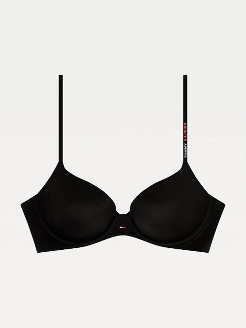 Tommy Hilfiger Ultra Soft Demi-Cup Bra Fehérnemű Női Fekete | TH583HWQ