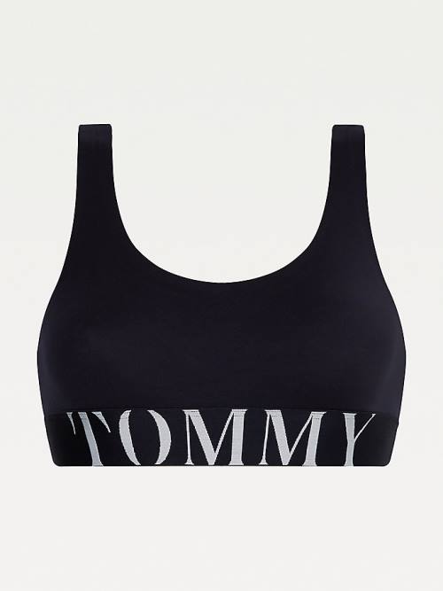 Tommy Hilfiger Ultra Soft Logo Underband Bralette Fehérnemű Női Kék | TH630DTZ