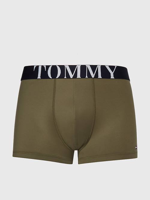 Tommy Hilfiger Ultra Soft Microfibre Trunks Fehérnemű Férfi Khaki | TH063MWF