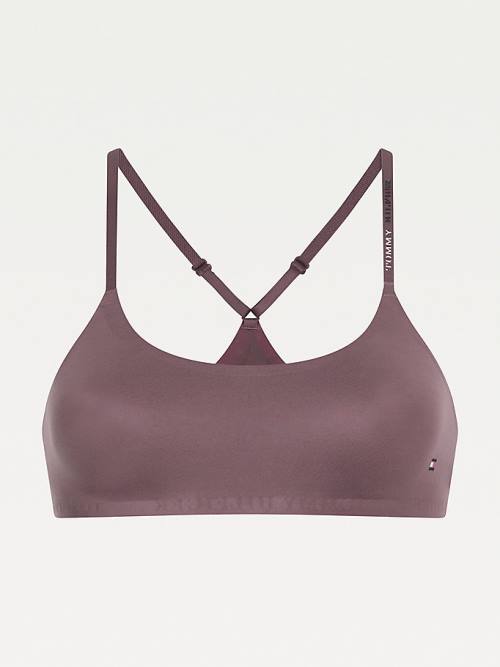 Tommy Hilfiger Ultra Soft Racerback Bralette Fehérnemű Női Lila | TH648RXG