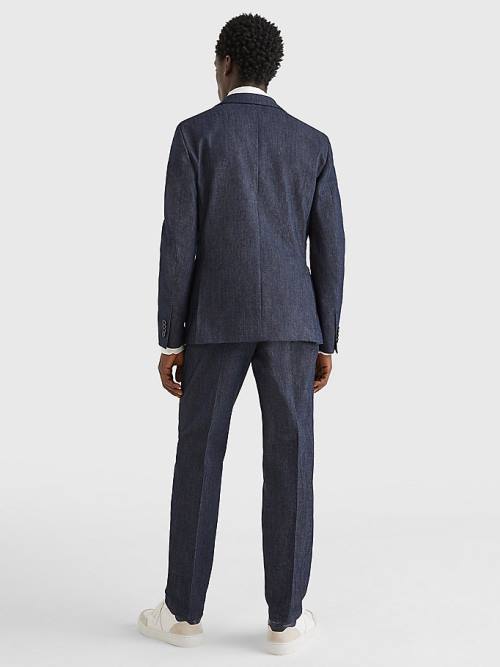 Tommy Hilfiger Unconstructed Two-Button Blézerek Férfi Denim | TH248DXZ