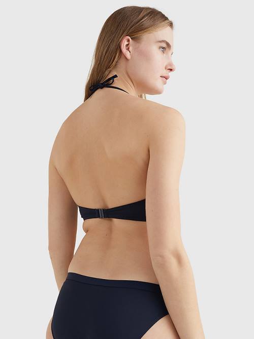 Tommy Hilfiger Underwired Unpadded Bandeau Bikini Top Fürdőruha Női Kék | TH193YGM