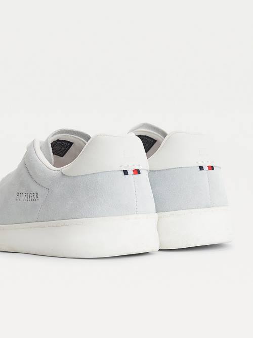 Tommy Hilfiger Undyed Velúr Cupsole Court Tornacipő Férfi Bézs | TH548YFR