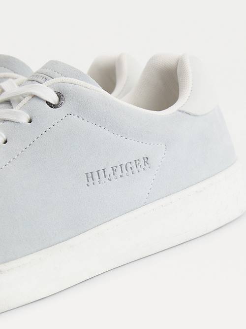 Tommy Hilfiger Undyed Velúr Cupsole Court Tornacipő Férfi Bézs | TH548YFR