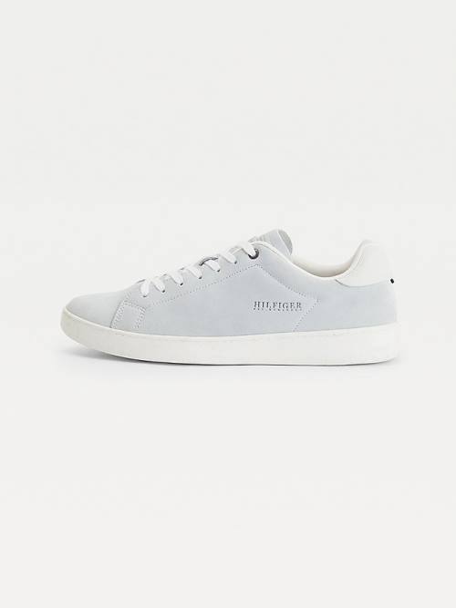 Tommy Hilfiger Undyed Velúr Cupsole Court Tornacipő Férfi Bézs | TH548YFR