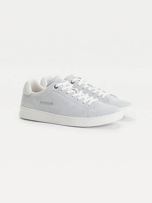 Tommy Hilfiger Undyed Velúr Cupsole Court Tornacipő Férfi Bézs | TH548YFR