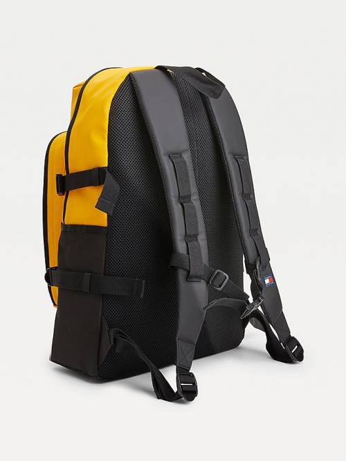 Tommy Hilfiger Urban Tommy Badge Backpack Táska Férfi Sárga | TH825OGD