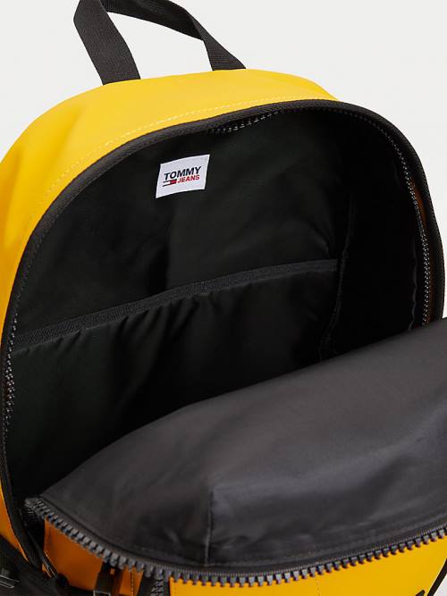 Tommy Hilfiger Urban Tommy Badge Backpack Táska Férfi Sárga | TH825OGD