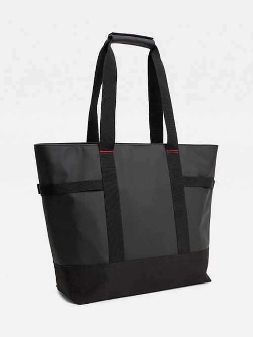 Tommy Hilfiger Urban Tommy Badge Tote Táska Férfi Fekete | TH178XRH