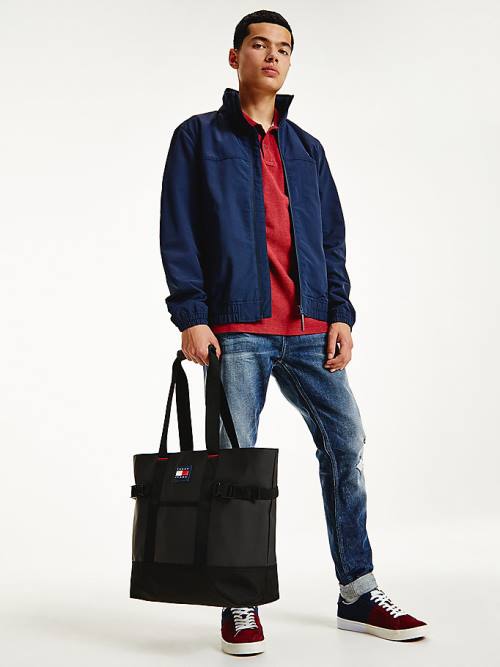 Tommy Hilfiger Urban Tommy Badge Tote Táska Férfi Fekete | TH178XRH