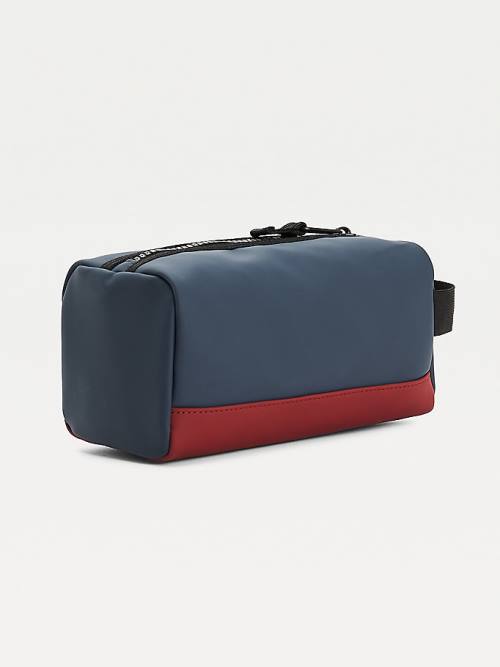 Tommy Hilfiger Urban Zipped Washbag Táska Férfi Kék | TH590DIK