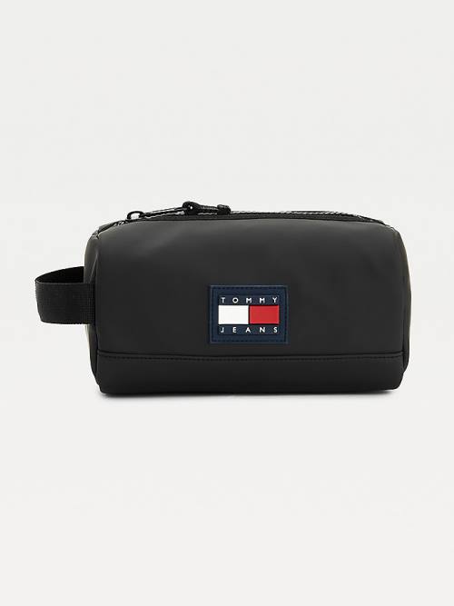 Tommy Hilfiger Urban Zipped Washbag Táska Férfi Fekete | TH643DQY