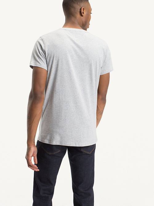 Tommy Hilfiger V-Neck Póló Férfi Szürke | TH524PHS