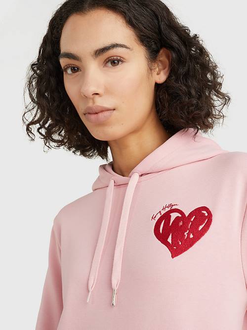 Tommy Hilfiger Valentines Heart Print Ruha Női Rózsaszín | TH492IRV