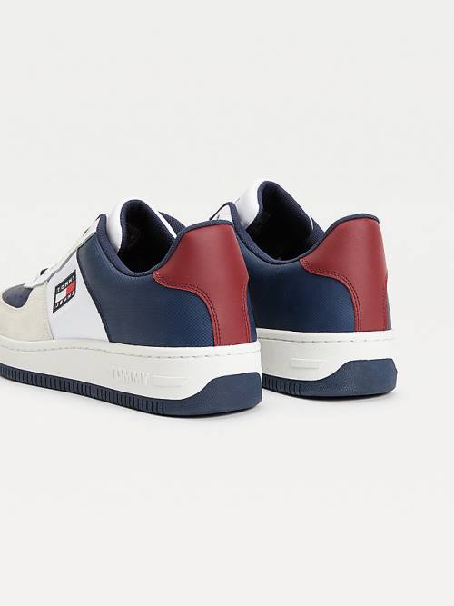 Tommy Hilfiger Varsity Basket Tornacipő Férfi Kék | TH432DIN