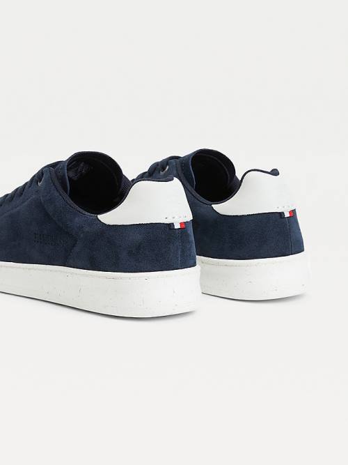 Tommy Hilfiger Velúr Cupsole Tornacipő Férfi Kék | TH714AFN