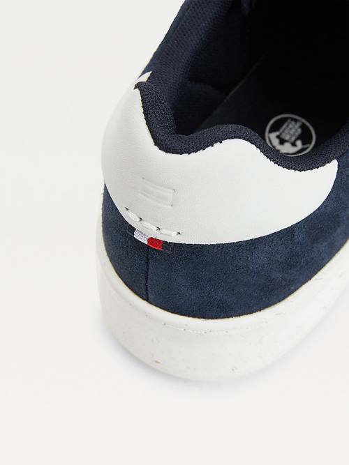 Tommy Hilfiger Velúr Cupsole Tornacipő Férfi Kék | TH714AFN