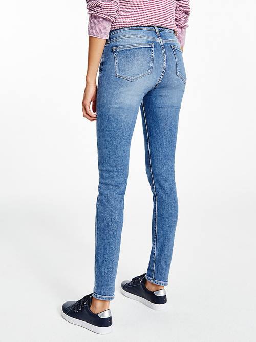 Tommy Hilfiger Venice Mid Rise Slim Faded Farmer Női Denim | TH492NQF