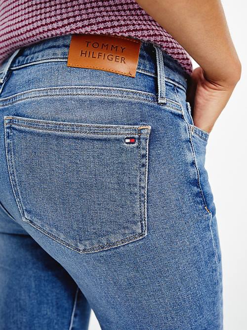 Tommy Hilfiger Venice Mid Rise Slim Faded Farmer Női Denim | TH492NQF