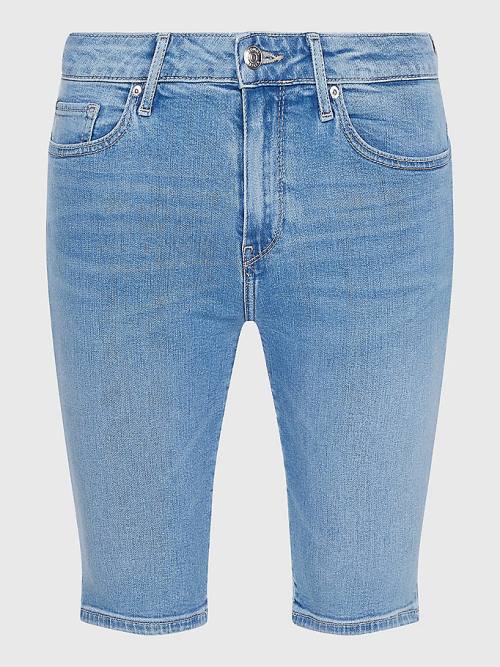 Tommy Hilfiger Venice Slim Denim Rövidnadrág Női Denim | TH528EIQ