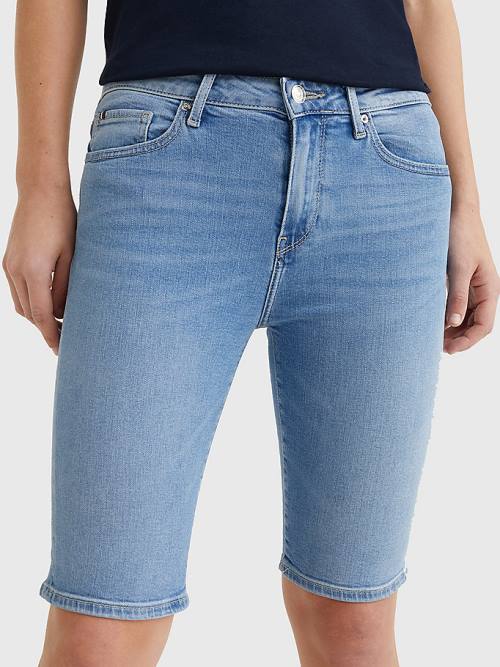 Tommy Hilfiger Venice Slim Denim Rövidnadrág Női Denim | TH528EIQ