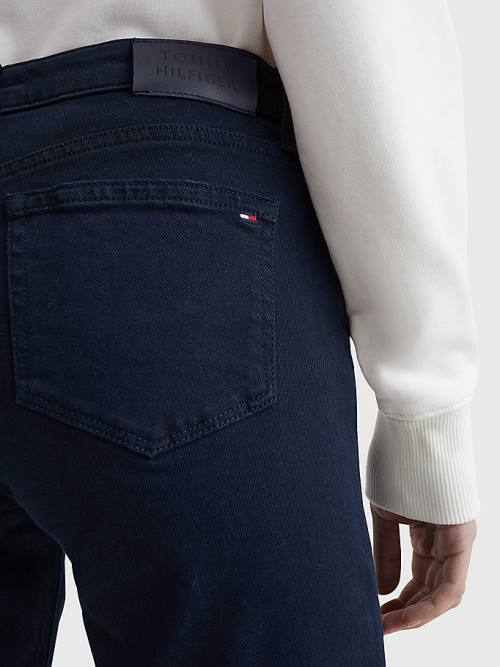 Tommy Hilfiger Venice Slim White Denim Rövidnadrág Női Kék | TH154COS