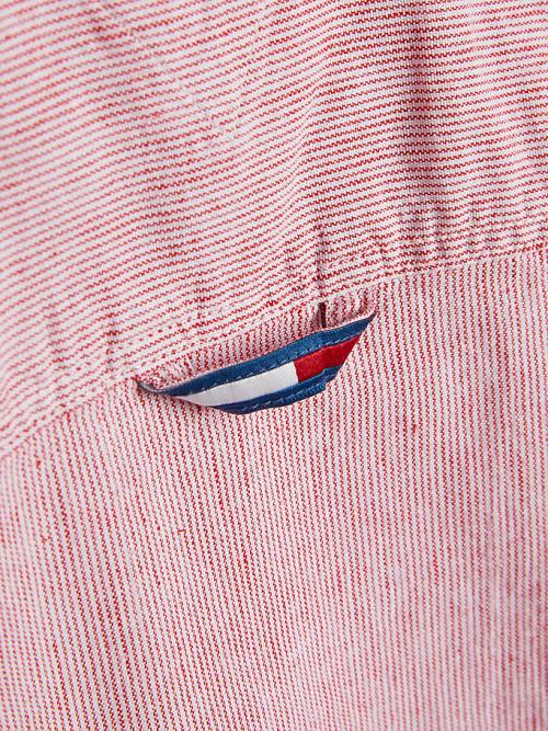 Tommy Hilfiger Vertical Stripe Ingek Fiú Piros | TH756IHM